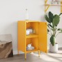 Credenza Giallo Senape 36x39x79 cm Acciaio Laminato a Freddo