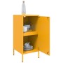 Credenza Giallo Senape 36x39x79 cm Acciaio Laminato a Freddo