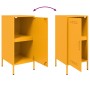 Credenza Giallo Senape 36x39x79 cm Acciaio Laminato a Freddo