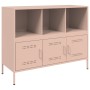 Credenza Rosa 100,5x39x79 cm in Acciaio Laminato a Freddo