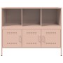 Credenza Rosa 100,5x39x79 cm in Acciaio Laminato a Freddo