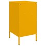 Comodini 2pz Giallo Senape 36x39x68cm Acciaio Laminato a Freddo