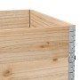 Paretali per Pallet 3 pz 120x80 cm in Legno Massello di Pino