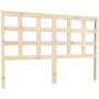 Testiera per Letto 145,5x4x100 cm in Legno Massello di Pino