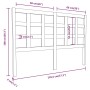 Testiera per Letto 145,5x4x100 cm in Legno Massello di Pino