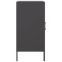 Credenza Nera 36x39x79 cm in Acciaio Laminato a Freddo