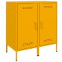 Credenze 2pz Giallo Senape 36x39x79cm Acciaio Laminato a Freddo