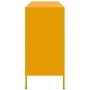 Credenza Giallo Senape 100,5x39x79 cm Acciaio Laminato a Freddo