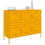 Credenza Giallo Senape 100,5x39x79 cm Acciaio Laminato a Freddo