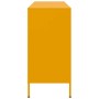 Credenza Giallo Senape 100,5x39x79 cm Acciaio Laminato a Freddo