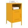 Comodini 2pz Giallo Senape 36x39x68cm Acciaio Laminato a Freddo