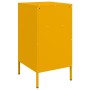 Comodini 2pz Giallo Senape 36x39x68cm Acciaio Laminato a Freddo