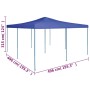 Gazebo Pieghevole 5x5 m Blu