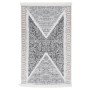 Tappeto Nero e Grigio 160x230 cm in Cotone