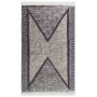 Tappeto Nero e Grigio 160x230 cm in Cotone