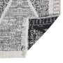 Tappeto Nero e Grigio 160x230 cm in Cotone
