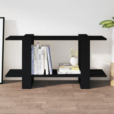 Libreria Nera 100x30x51 cm in Legno Multistrato