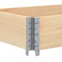 Paretali per Pallet 3 pz 150x50 cm in Legno Massello di Pino