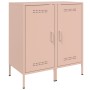 Credenze 2pz Rosa 36x39x79 cm in Acciaio Laminato a Freddo