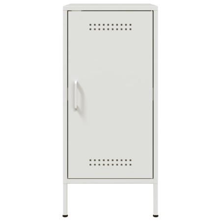 Credenza Bianca 36x39x79 cm in Acciaio Laminato a Freddo