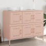 Credenza Rosa 100,5x39x79 cm in Acciaio Laminato a Freddo