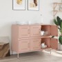 Credenza Rosa 100,5x39x79 cm in Acciaio Laminato a Freddo