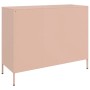 Credenza Rosa 100,5x39x79 cm in Acciaio Laminato a Freddo