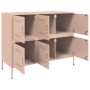 Credenza Rosa 100,5x39x79 cm in Acciaio Laminato a Freddo