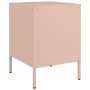 Comodini 2pz Rosa 36x39x50,5cm in Acciaio Laminato a Freddo