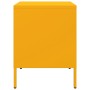 Comodino Giallo Senape 36x39x50,5cm Acciaio Laminato a Freddo