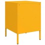 Comodino Giallo Senape 36x39x50,5cm Acciaio Laminato a Freddo