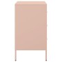 Comodini 2pz Rosa 36x39x68cm in Acciaio Laminato a Freddo