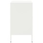 Comodino Bianco 36x39x68cm in Acciaio Laminato a Freddo