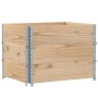 Paretali per Pallet 3 pz 80x60 cm in Legno Massello di Pino