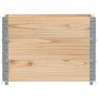 Paretali per Pallet 3 pz 80x60 cm in Legno Massello di Pino