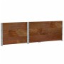 Paretali per Pallet 3pz Marroni 120x80cm Legno Massello di Pino