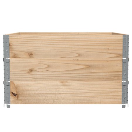 Paretali per Pallet 3 pz 100x100 cm in Legno Massello di Pino