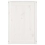 Contenitore per Bucato Bianco 88,5x44x66 cm Legno Massello Pino