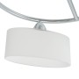 Lampada Soffitto Paralumi Elissoidi Vetro 5 Lampadine E14 200 W