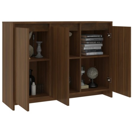 Credenza Rovere Marrone 102x33x75 cm in Truciolato