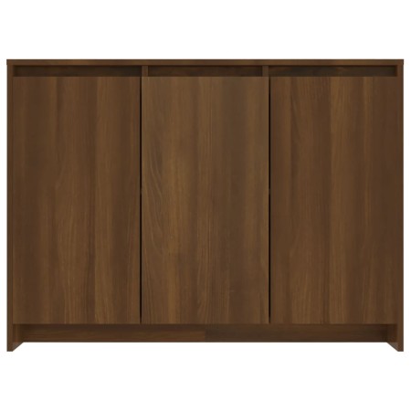 Credenza Rovere Marrone 102x33x75 cm in Truciolato