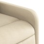Poltrona Elettrica Reclinabile Crema in Tessuto