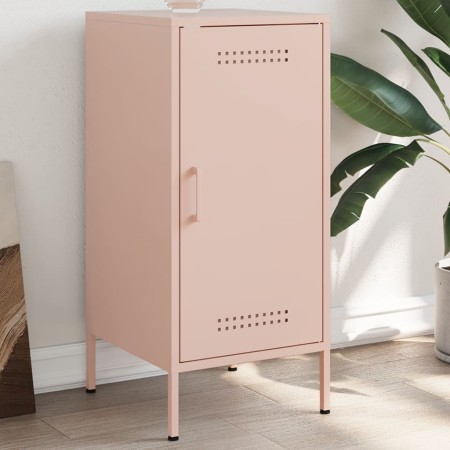 Credenza Rosa 36x39x79 cm in Acciaio Laminato a Freddo