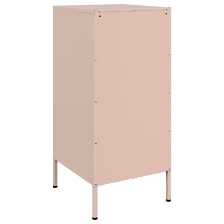 Credenza Rosa 36x39x79 cm in Acciaio Laminato a Freddo