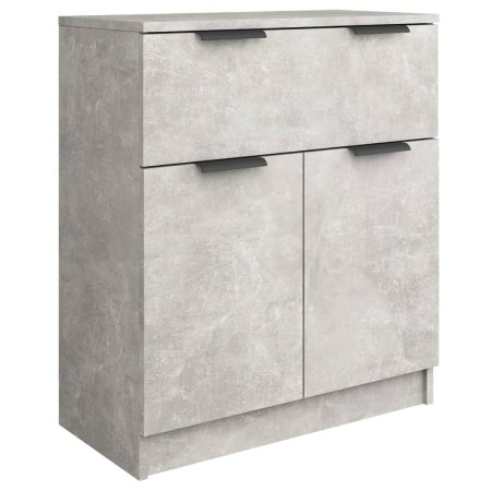 Credenza Grigio Cemento 60x30x70 cm in Legno Multistrato