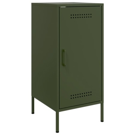 Credenze 2pz Verde Oliva 36x39x79 cm Acciaio Laminato a Freddo