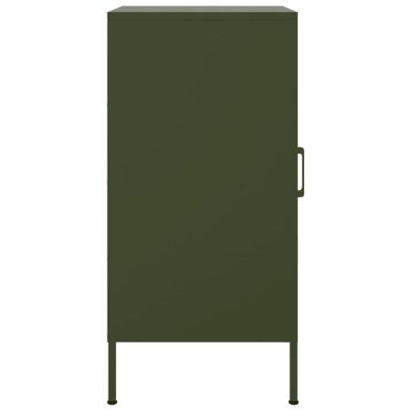 Credenze 2pz Verde Oliva 36x39x79 cm Acciaio Laminato a Freddo