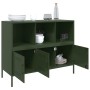 Credenza Verde Oliva 100,5x39x79cm in Acciaio Laminato a Freddo