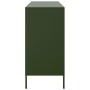 Credenza Verde Oliva 100,5x39x79cm in Acciaio Laminato a Freddo