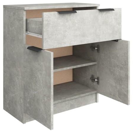 Credenza Grigio Cemento 60x30x70 cm in Legno Multistrato